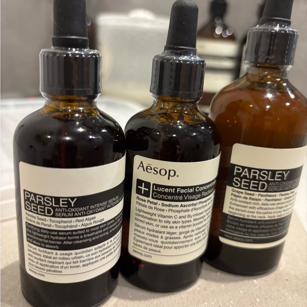 Aesop bundle Parsley Seed Anti-Oxidant Serum -two bottles NWT